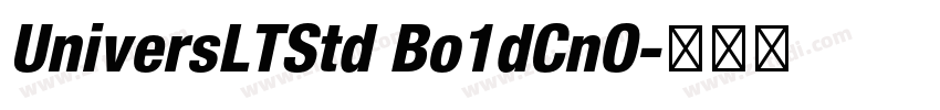 UniversLTStd Bo1dCnO字体转换